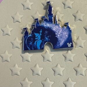 Disneyland Mickey Fantasia Wave B Castle Blue Enamel Pin